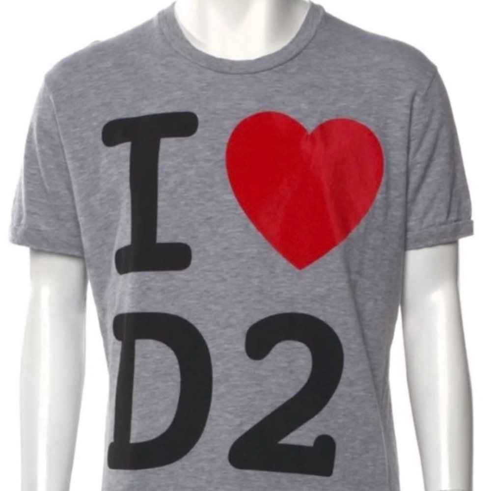 Gently PreLoved DSquared2 T-Shirt - Size Small - Grey - No Signs of Wear